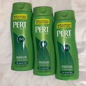 (3) Pert Plus 2 in 1 Shampoo + Conditioner Medium Conditioning Formula Bottles - Picture 1 of 6