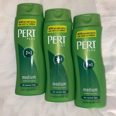 (3) Pert Plus 2 in 1 Shampoo + Conditioner Medium Conditioning Formula Bottles - Image 1 of 4