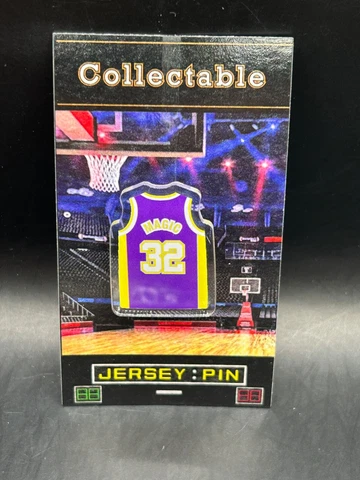 Los Angeles Lakers Magic Johnson jersey lapel pin-Classic SHOWTIME Collectable Cover