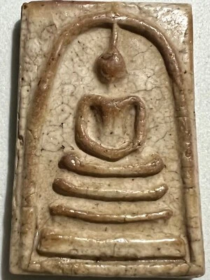 PHRA SOMDEJ LP RARE OLD THAI BUDDHA AMULET PENDANT MAGIC ANCIENT IDOL#439 - Imagem 1 de 4
