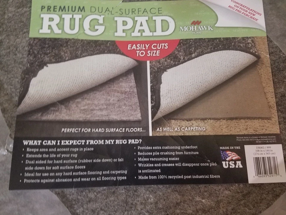 Mohawk Home 9 Ft X 12 Ft Supreme Dual Surface Felted Home Rug Pad Non Slip - Image 1 of 2