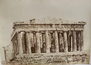 PHOTO ATHENES ACROPOLE LE PARTHENON 19EME ALBUMINE A6211 - Bild 1 von 4