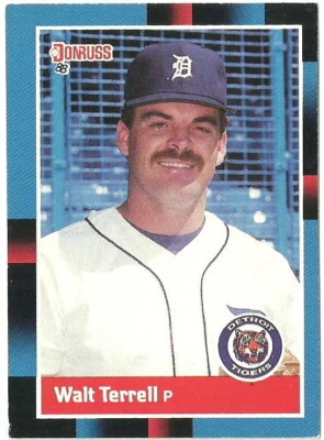 WALT TERRELL DETROIT TIGERS #91 - DONRUSS NM-MT 1988 - Image 1 of 2
