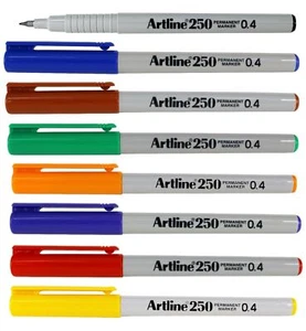 Artline EK250 Extra Fine Permanent Marker Pen 0.4mm - Select Colour - Picture 1 of 10