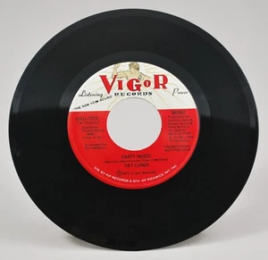 Pat Lundi - Party Music Mono & Stereo 7" 45 RPM Promo Record Vigor Mono & Stereo - Imagen 1 de 2