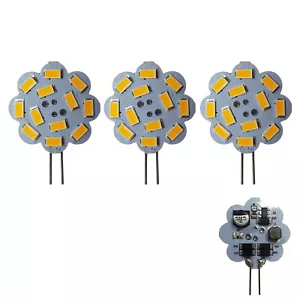 3x G4 LED 24V 1,8W dimmbar rund Scheibe (10-30V) warmweiß Leuchtmittel 12V - Bild 1 von 4