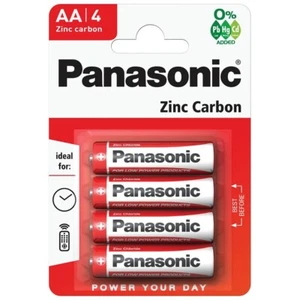 Batería Panasonic Zinc Carbono 4 X AA 1,5 Voltios Celda LR6 - Imagen 1 de 1
