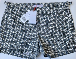 ORLEBAR BROWN Chassis Geometric Print Setter Swim Shorts Sz 36 $395, New - Picture 1 of 8