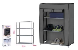 Armario de Tela Zapatero Con Cubierta, Organizador Para Zapatos 80x60x30cm - Imagen 1 de 4