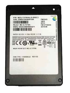MZ-ILS3T80 Samsung PM1633 3,84 To 12 Gbit/s SAS TLC 2,5" SSD dell HP EMC garantie - Photo 1/1