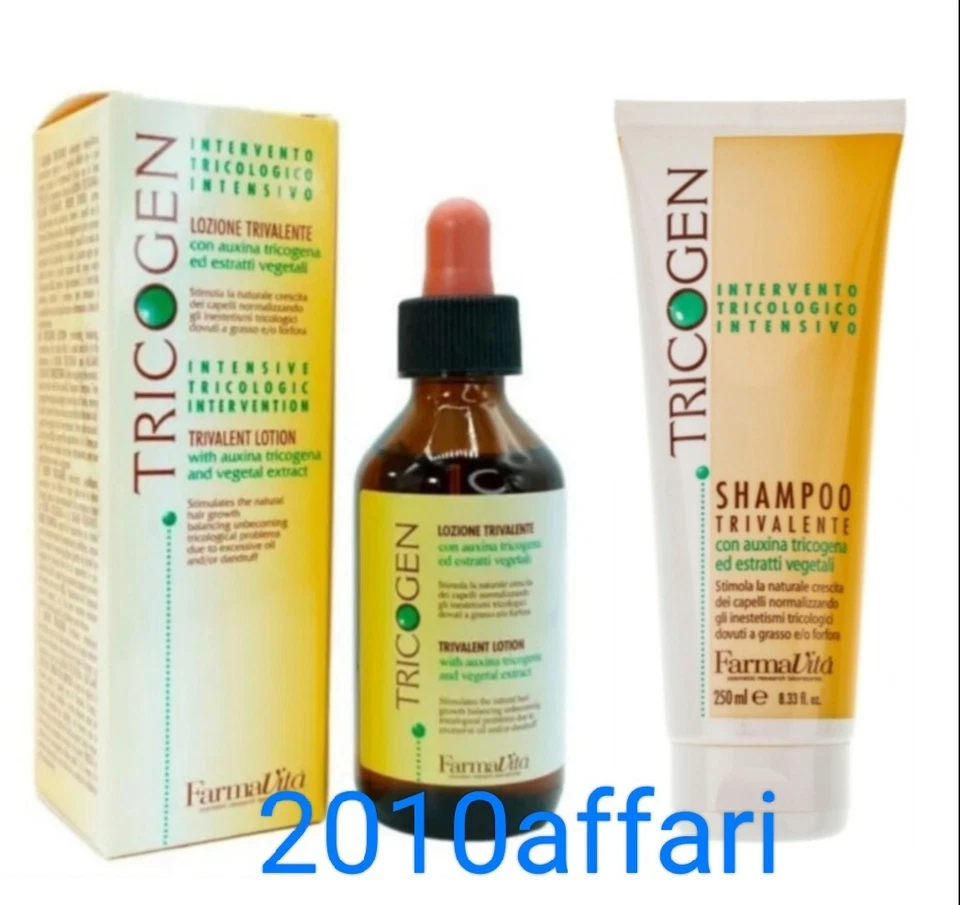 Farmavita Tricogen Lozione Trivalente 100 ml + Shampoo Trivalente 250 ml