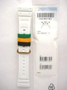 CASIO G-SHOCK BAND SHINY PURE WHITE 10288785 DW6900R-7 DW6900 NEW DW6900 series - Picture 1 of 5