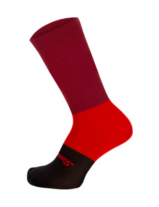 Bengal High Profile Cycling Socks - in Red - by Santini