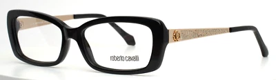 Gafas rectangulares negras para mujer ROBERTO CAVALLI Alrai 822 005 53-15-140 B:32 Foto 1 de 4