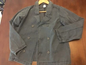 Gymboree EUC double breasted jacket sports coat sportscoat cotton 10 12 10-12  - Picture 1 of 4