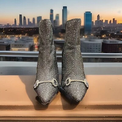 Botines Inc Sparkle grises para mujer talla 9 1/2 M como nuevos Foto 1 de 4