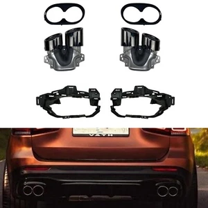 1 juego de puntas silenciadoras de tubo de escape trasero para Mercedes Benz GLB250 AMG Sport 2020-2024 - Imagen 1 de 7