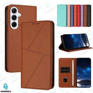Magnetic Flip Wallet Cover Case for Samsung Galaxy S24 S23 FE S22 Plus S21 Ultra - Picture 1 of 20