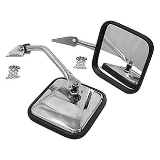 For Jeep Willys 55-58 Rugged Ridge Driver & Passenger Side Manual View Mirrors - Image 1 of 3
