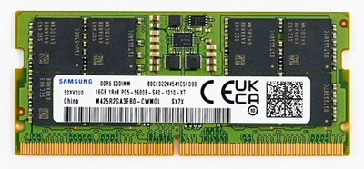 Memoria RAM M425R2GA3EB0-CWM para portátil Samsung 16 GB DDR5 5600 MHz SODIMM 1Rx8 Foto 1 de 2