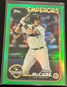 2024 Topps Pro Debut David McCabe #PD-47 Green Foil Parallel /99 Atlanta Braves - Picture 1 of 4