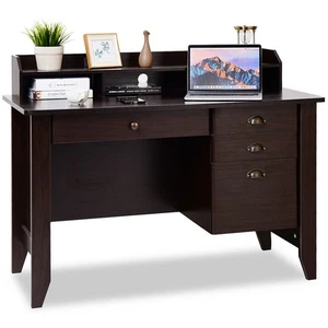 Computer Desk PC Laptop Writing Table Drawer Workstation Student Study Furniture - Picture 1 of 27