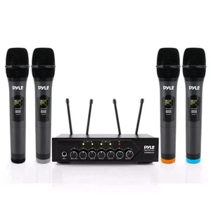 Pyle Wireless Bluetooth Portable Battery Operated 4-Mic Set (No Power Supply) - Picture 1 of 10