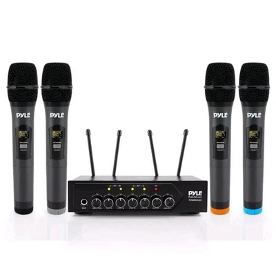 Pyle Wireless Bluetooth Portable Battery Operated 4-Mic Set (No Power Supply) - Image 1 of 4
