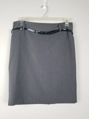 falda mujer talla 12 marca Covington Essentials Gris con cinturón Foto 1 de 4