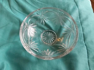 Waterford Kristall 5 7/8" Fuß Happy Anniversary Schüssel Herzen geätzt GC - Bild 1 von 6