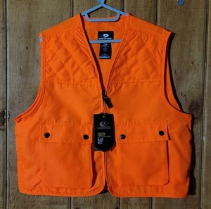 Youth Hunting Safety Vest Mossy Oak Blaze New With Tags Size 14/18 Free Shipping - Picture 1 of 7