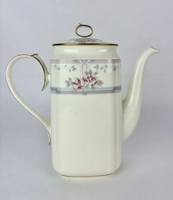 Noritake Magnificence 9736 Coffee Pot Fine Bone China Floral Print - Image 1 of 4