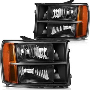Fit For 2007-2014 GMC Sierra 2500 3500 HD Headlights Assembly - Picture 1 of 9