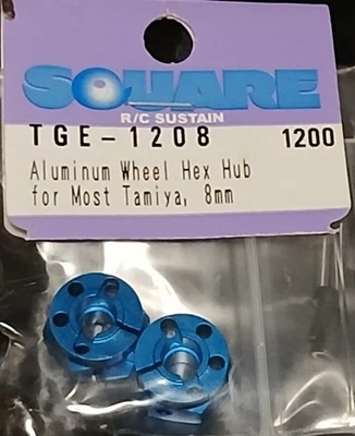 Buje hexagonal de rueda cuadrado de aluminio para la mayoría de TAMIYA 8 MM TGE 1208 Foto 1 de 2