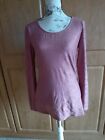 Lovely Rose Pink Lace Long Sleeve Stretch Top By Next Size 14 BNWOT