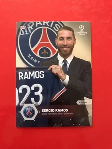 SERGIO RAMOS  #PS2, PARIS SAINT-GERMAIN. TOPPS NOW 2021. - Picture 1 of 2
