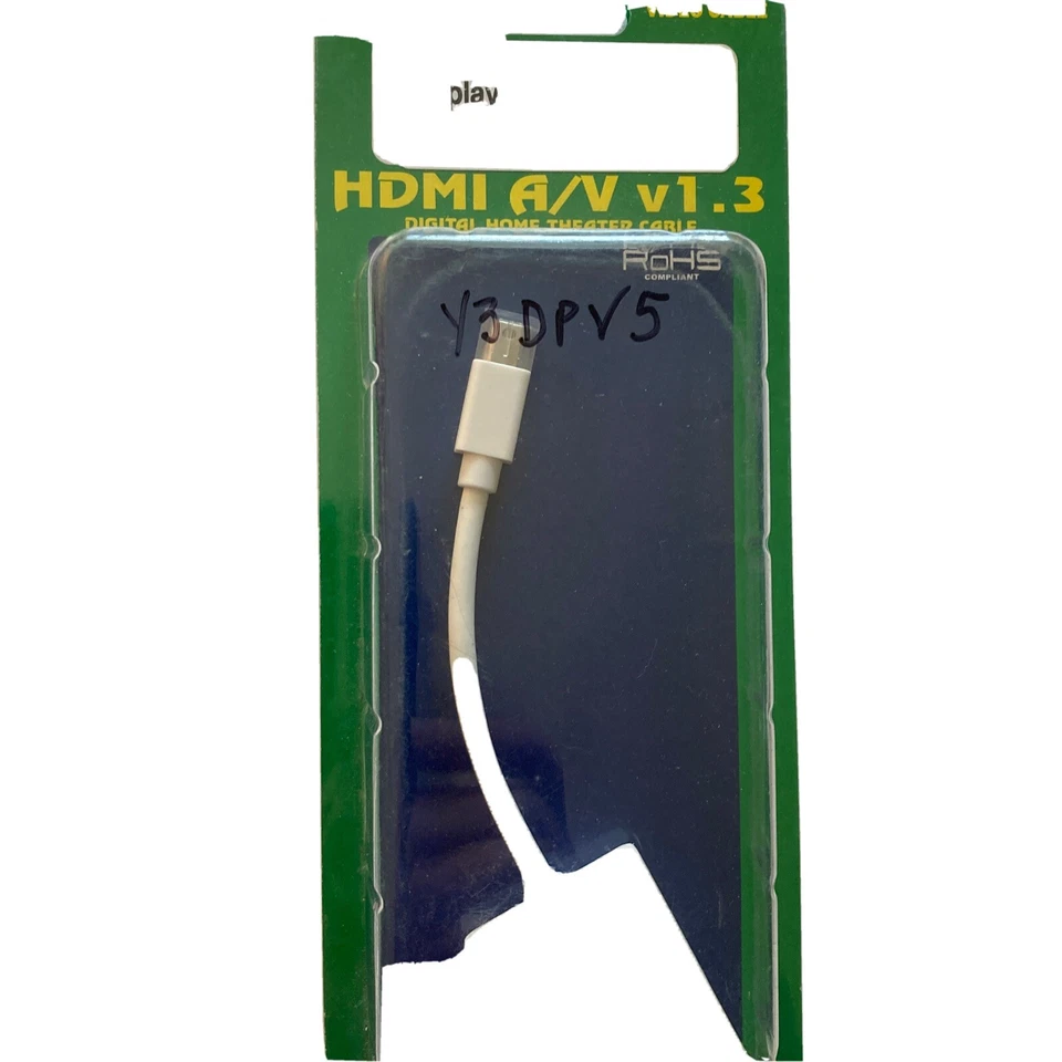 Mini-Displayport Male to VGA Female adapter, 6 inches long, new, QVS MDPV-MF - Image 1 of 4