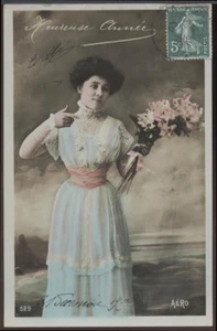 cartolina d'epoca-post card-BUON ANNO 1909 - Foto 1 di 1