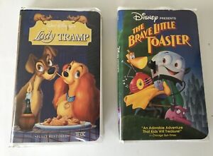 LADY TRAMP / THE BRAVE LITTLE TOASTER (VHS ) Children Movies FREE US SHIPPING!!