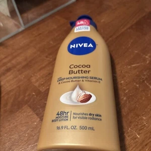 Nivea Cocoa Butter Body Lotion w/Cocoa Butter & Vitamin E, 16.9 oz 48hr Moisture - Picture 1 of 1