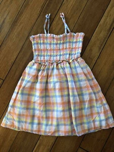 Janie and Jack Girls dress size 14 Smocked Jello Plaid - Picture 1 of 2