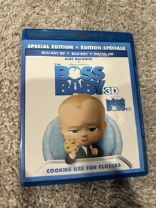 The Boss Baby 3D (3D Blu-ray+Blu-ray, 2017, Special Edition Import) Alec Baldwin - Picture 1 of 2