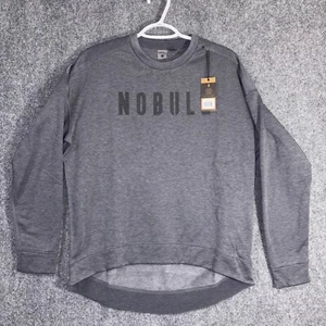 NWT NOBULL Women's Crewneck Gray Sweatshirt, Size Small - Picture 1 of 10