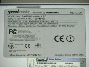 Case Down Medion MD40700 Notebook 201-23660 - Bild 1 von 1