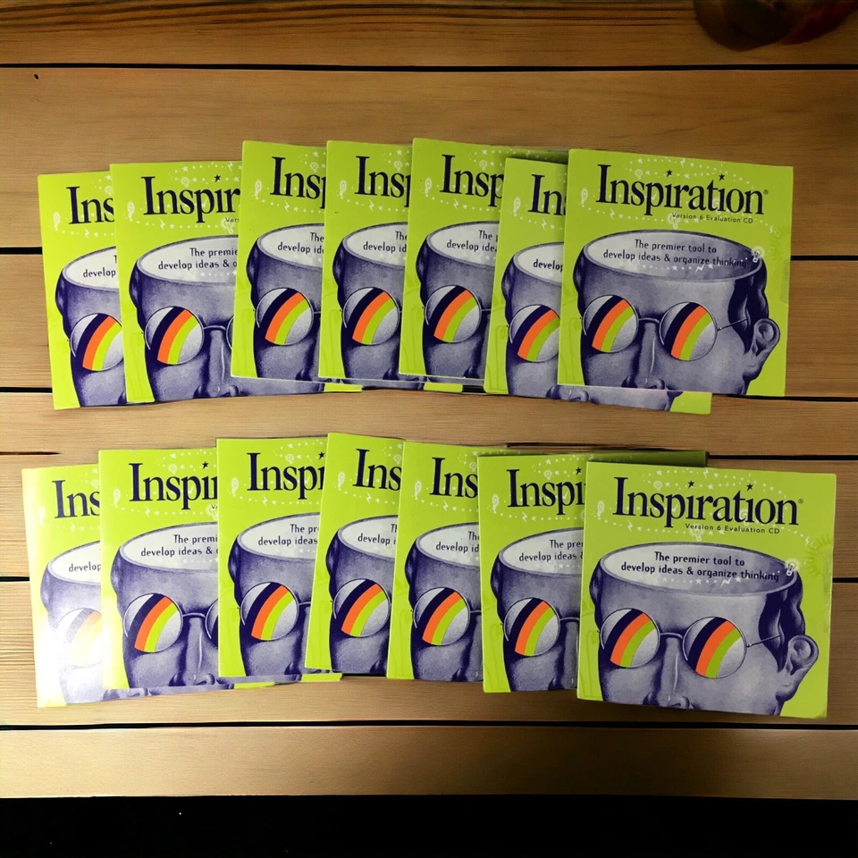 批量 14 件 Inspiration 6 评估程序 CD-ROM Windows/Mac 版本 6 学生 — 第 1/4 张图片