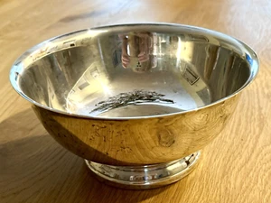 GORHAM EP YC780 Silver Electroplate 8” FOOTED BOWL in Good Vintage Condition - Picture 1 of 9