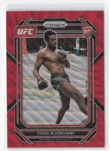 2023 Panini Prizm UFC Chidi Njokuani #193 Ruby Wave Prizms - Picture 1 of 2