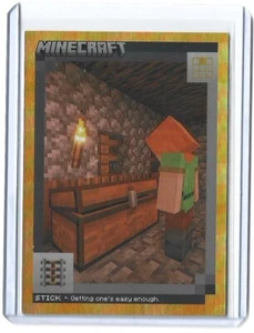 2024 Panini Minecraft Stick #119 Crónicas artesanales de lámina de oro/99 - Imagen 1 de 2