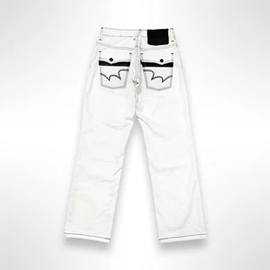 EDWIN JAPAN Y2K MENS SIZE 28 WHITE DENIM JEANS  - Picture 1 of 5