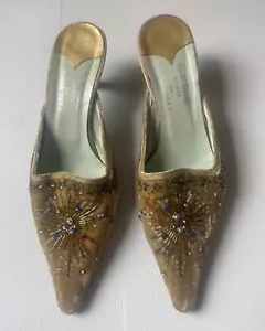 Paul Smith for Emma Hope Velvet beaded jewel mules shoes 39 - Picture 1 of 5